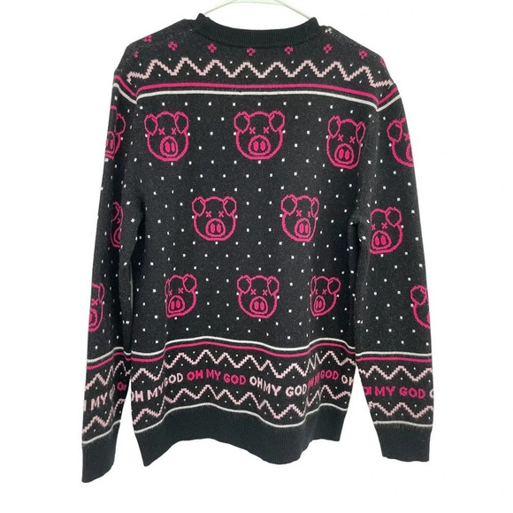 Shane Dawson Pig OH MY GOD Holiday Sweater Size Medium Merch - Picture 5 of 8